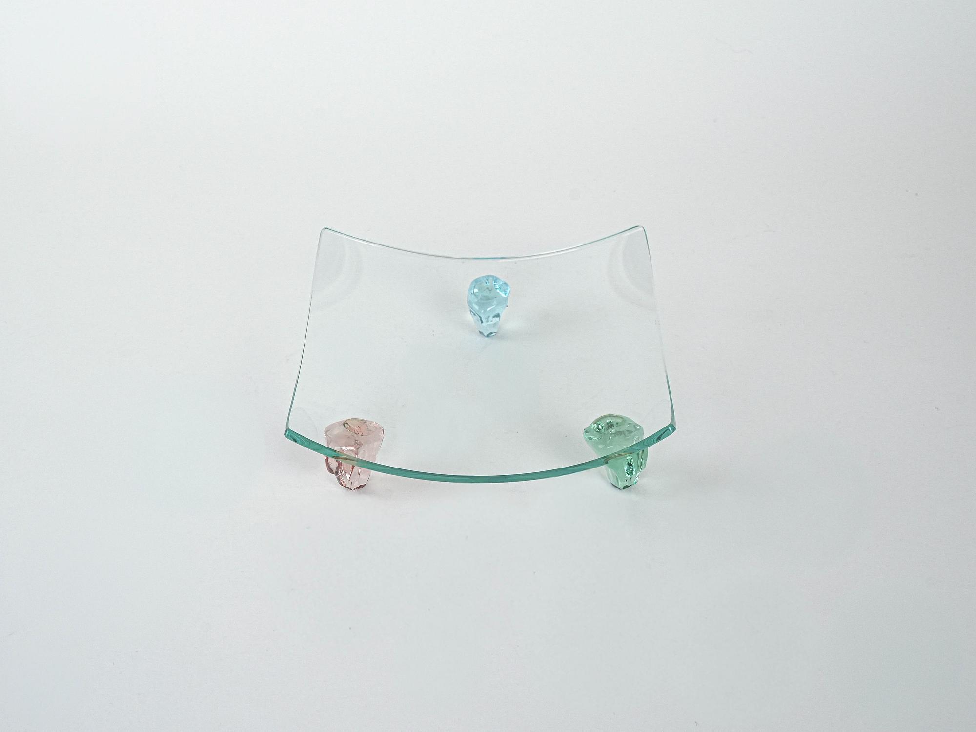 Glass plate Transparent 1970s 4