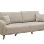 Hera Schlafsofa 3-Sitzer Holz Creme 6