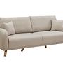 Hera Sofa Bed 3-seater Wood Veneer Cream 6