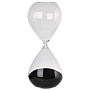 Sanduhr Ball Glas Transparent Schwarz 0