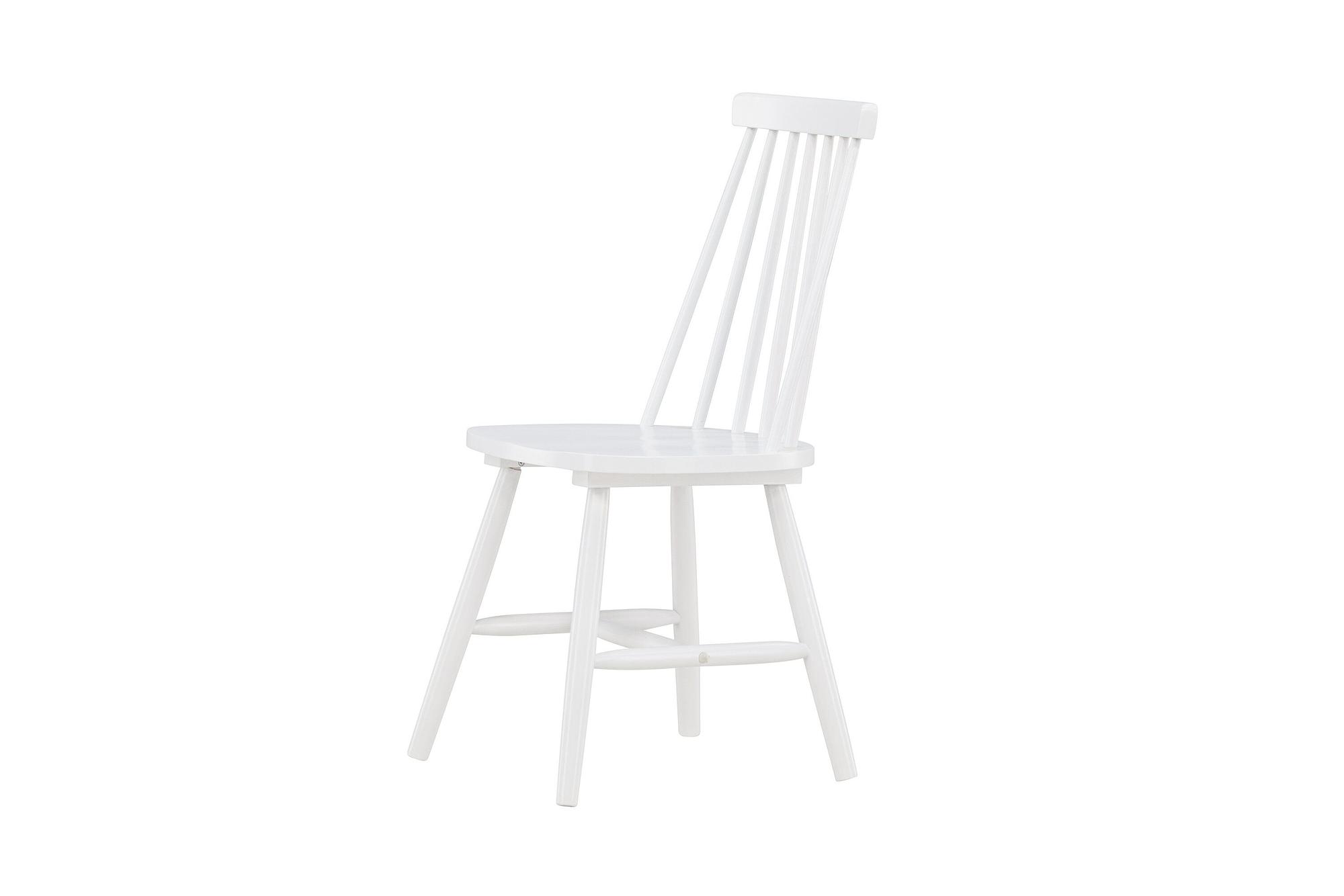 Lönneberga 2x Esszimmerstuhl- Set Kautschukbaum Weiß 3