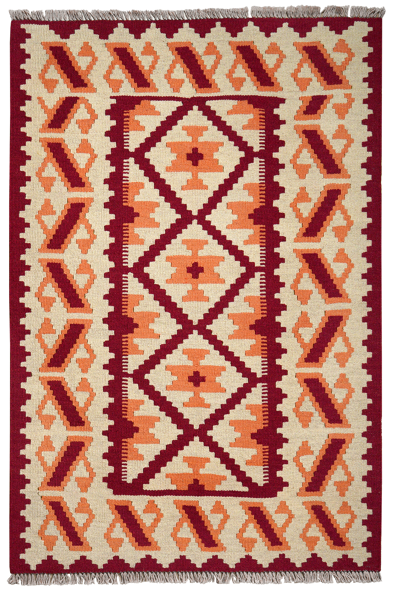 Kilim Gashgai Teppich Mehrfarbig 0