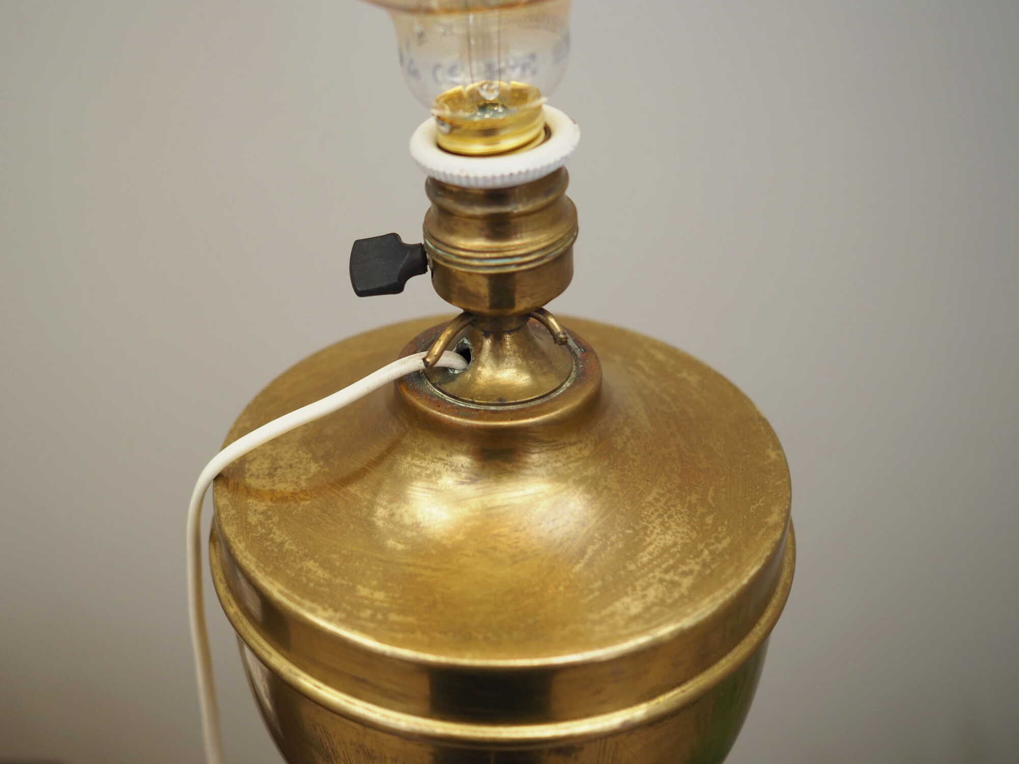 Lampada da terra ottone oro anni '60 9
