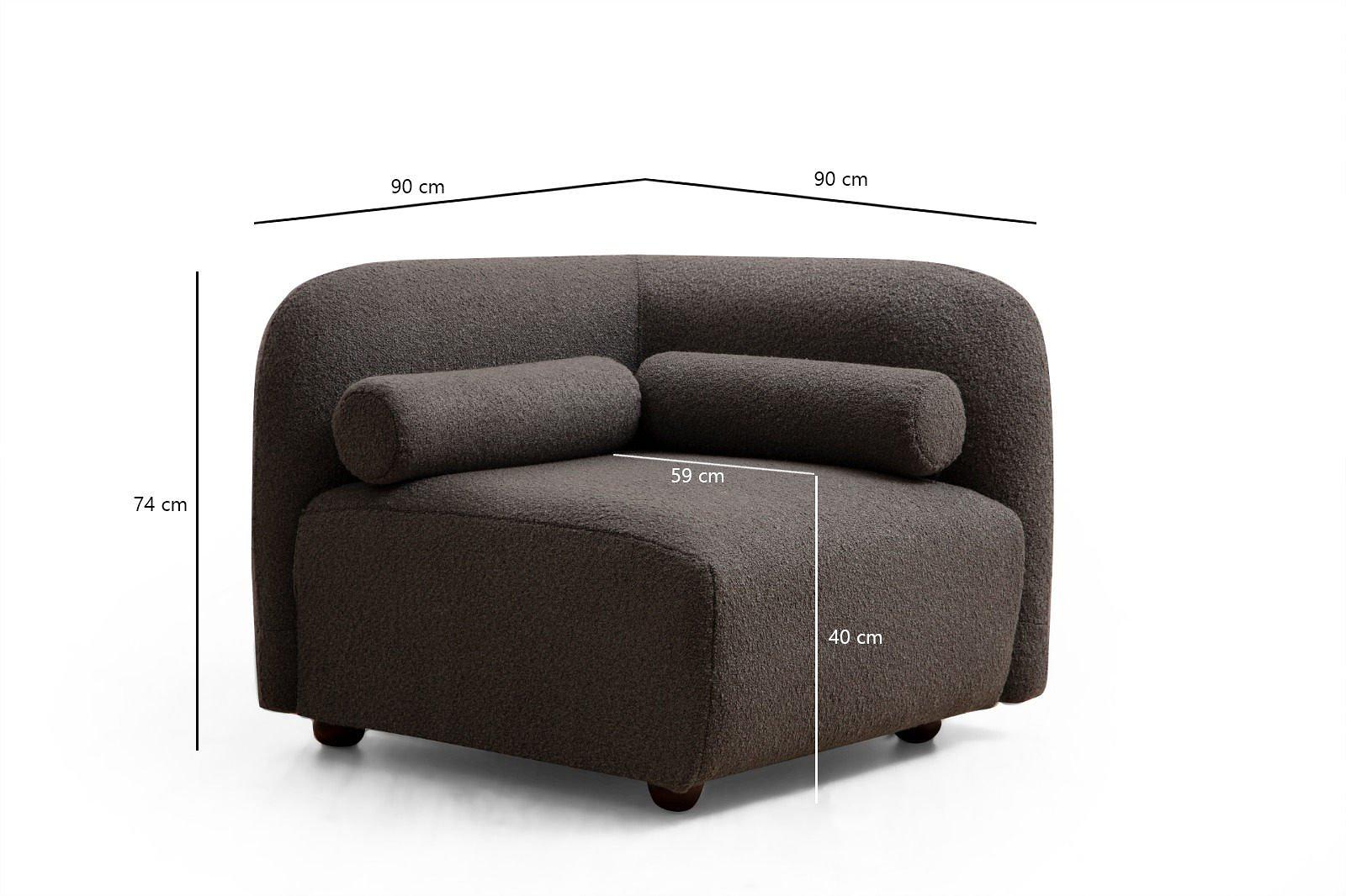 Viktor Armchair Dark Grey 3