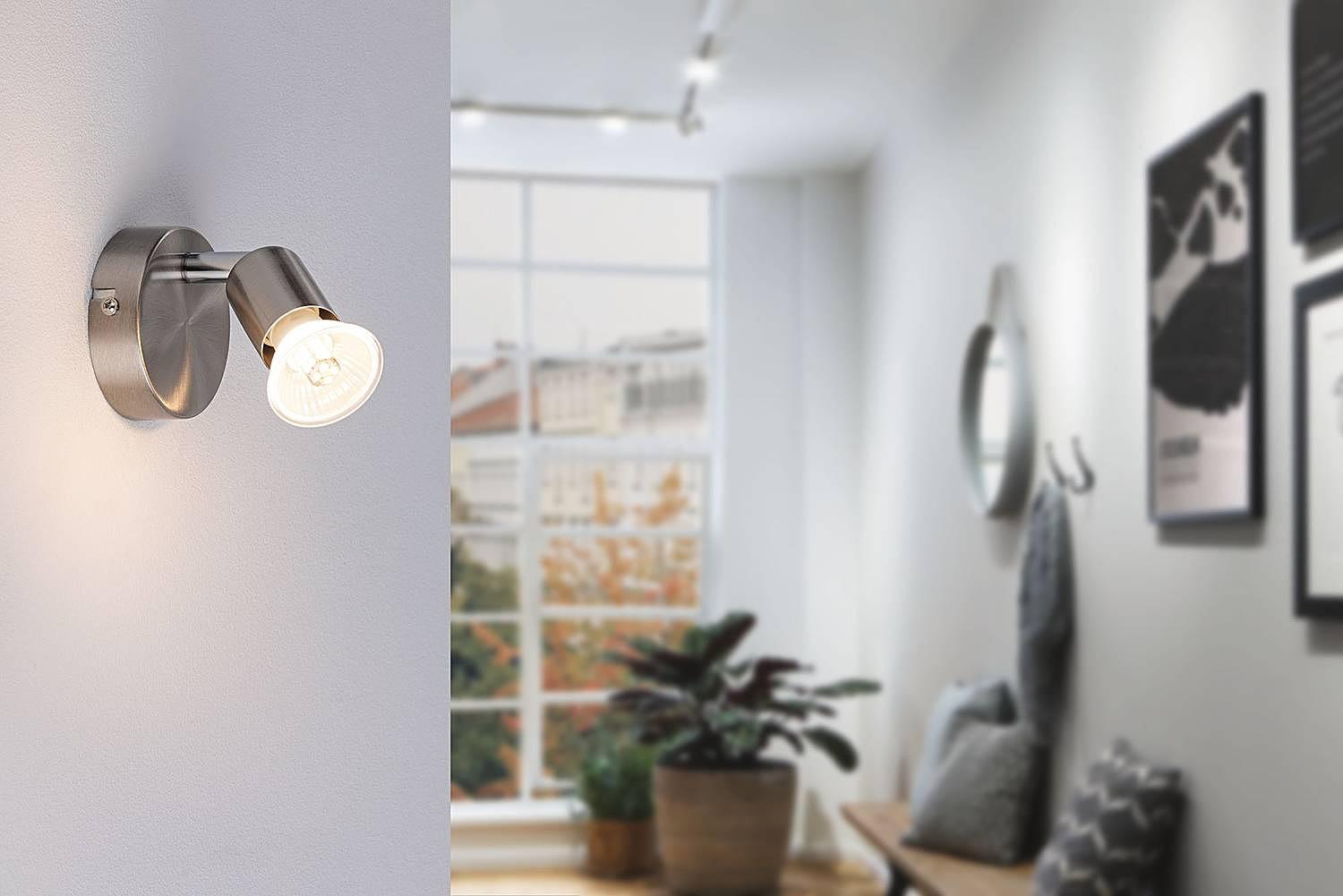 Carolina Spotlight Wandleuchte Metall 1-flammig 2