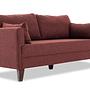 Bella Sofa 3-Sitzer Rot 8