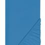 Spannleintuch für Boxspringbett aus Baumwolle Blau 0
