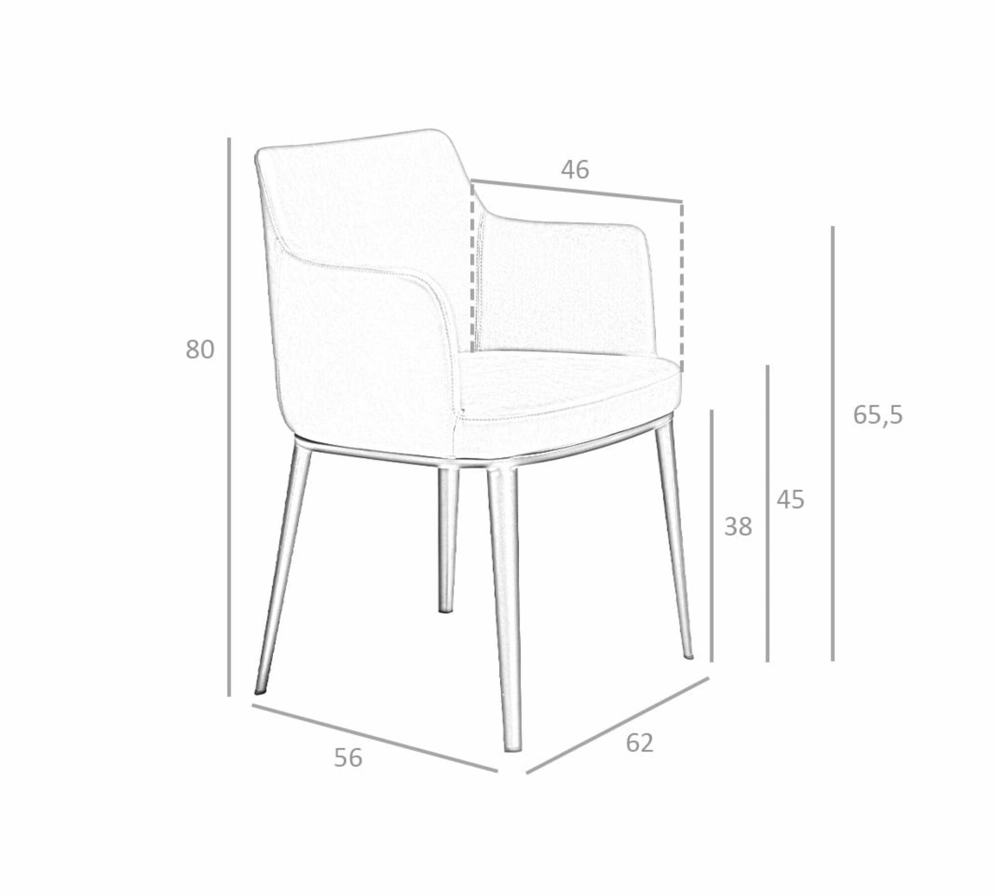 Armchair Stainless Steel Gray 4