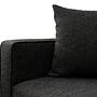 Lima Sofa 3-Sitzer Anthrazit mit schwarzen Beinen 9