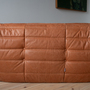 Togo Sofa 2-Sitzer Pull-Up-Leder Pfirsichbraun 4