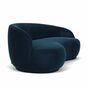 Rose Sofa 2,5-Sitzer Velour Lux Navy 1