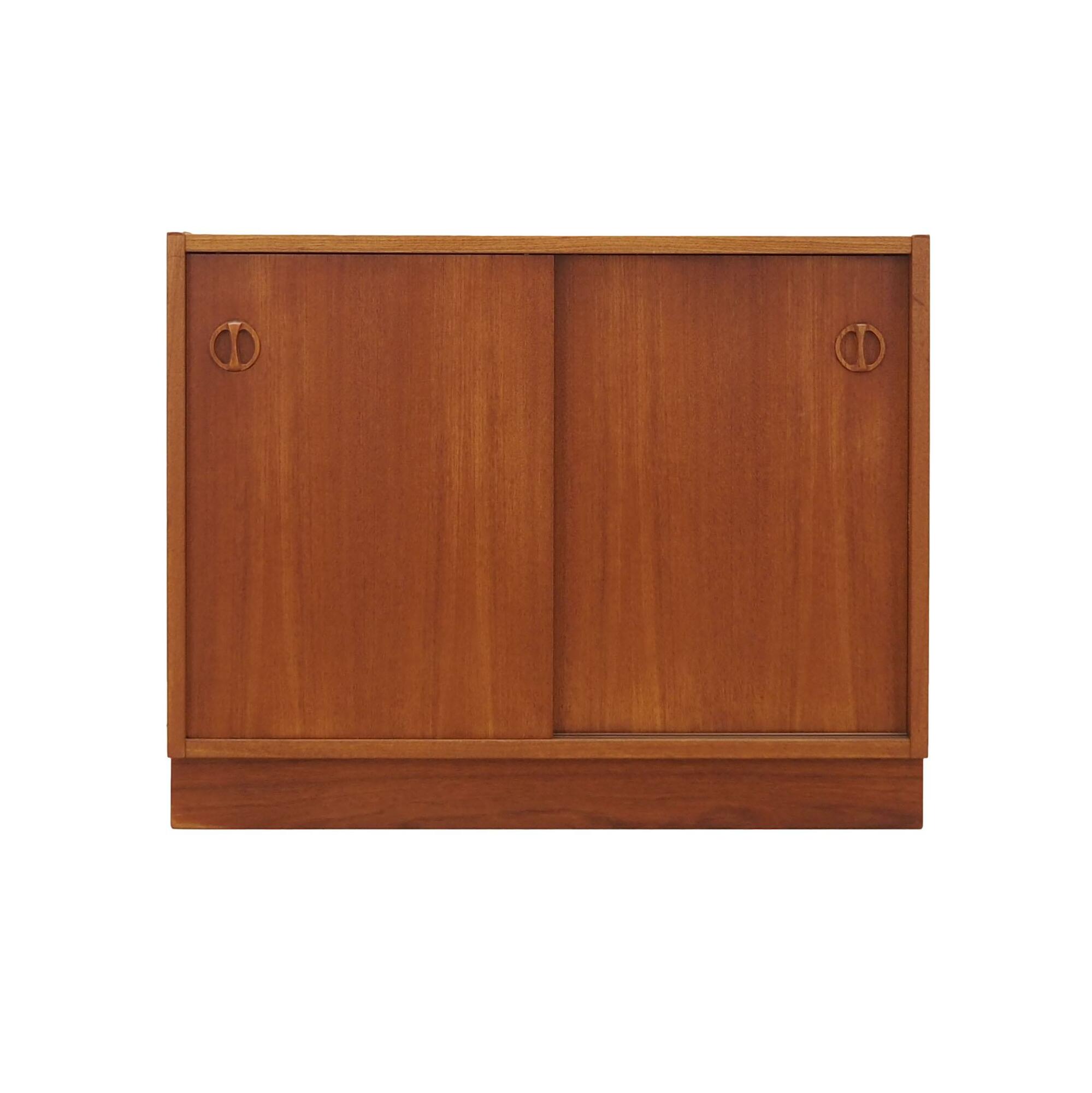 Vintage Cabinet Teak Wood Brown 1970s 0