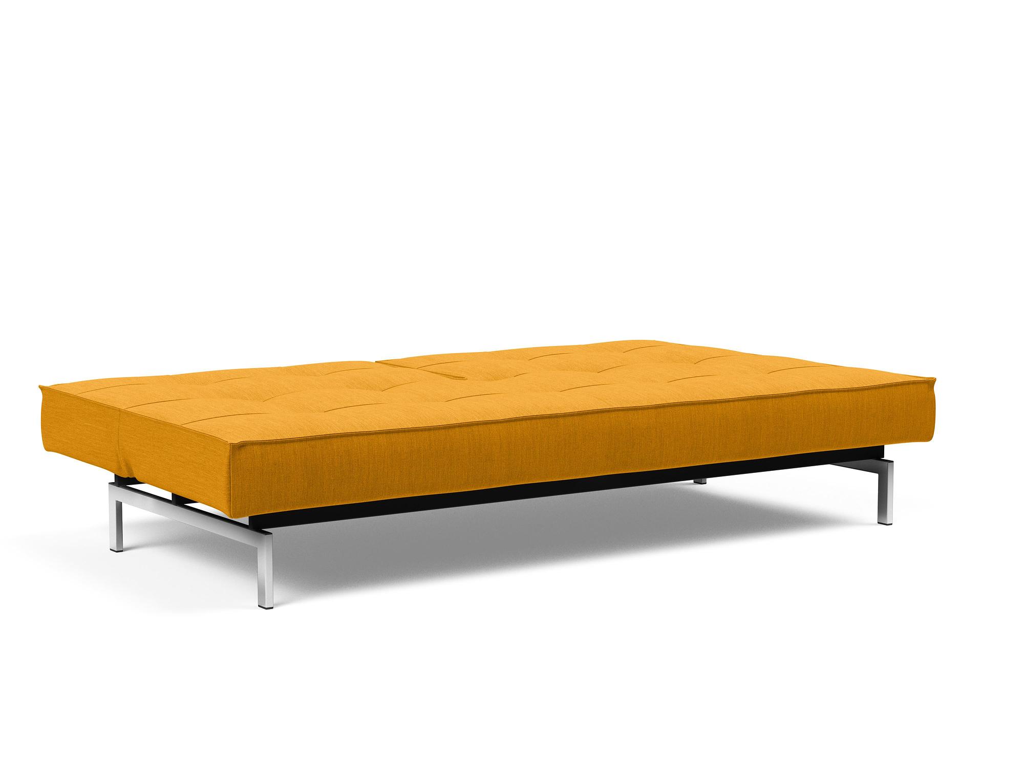 Splitback Schlafsofa Gelb 7