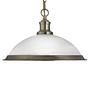 Bistro Pendant Lamp Opal Glass Steel 1-light 0