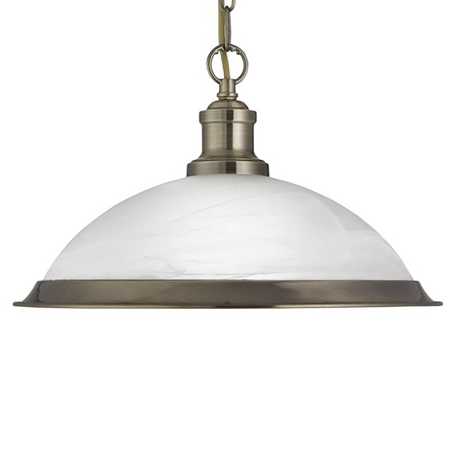 Bistro Pendant Lamp Opal Glass Steel 1-light 0