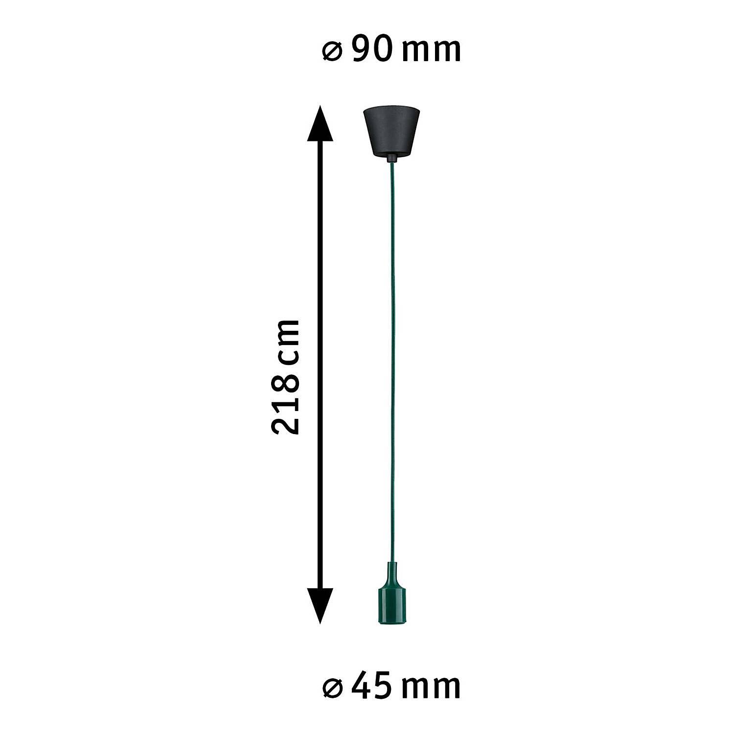 Pendelleuchte Ketil Silikon / Microfaser Dunkelgrün 4