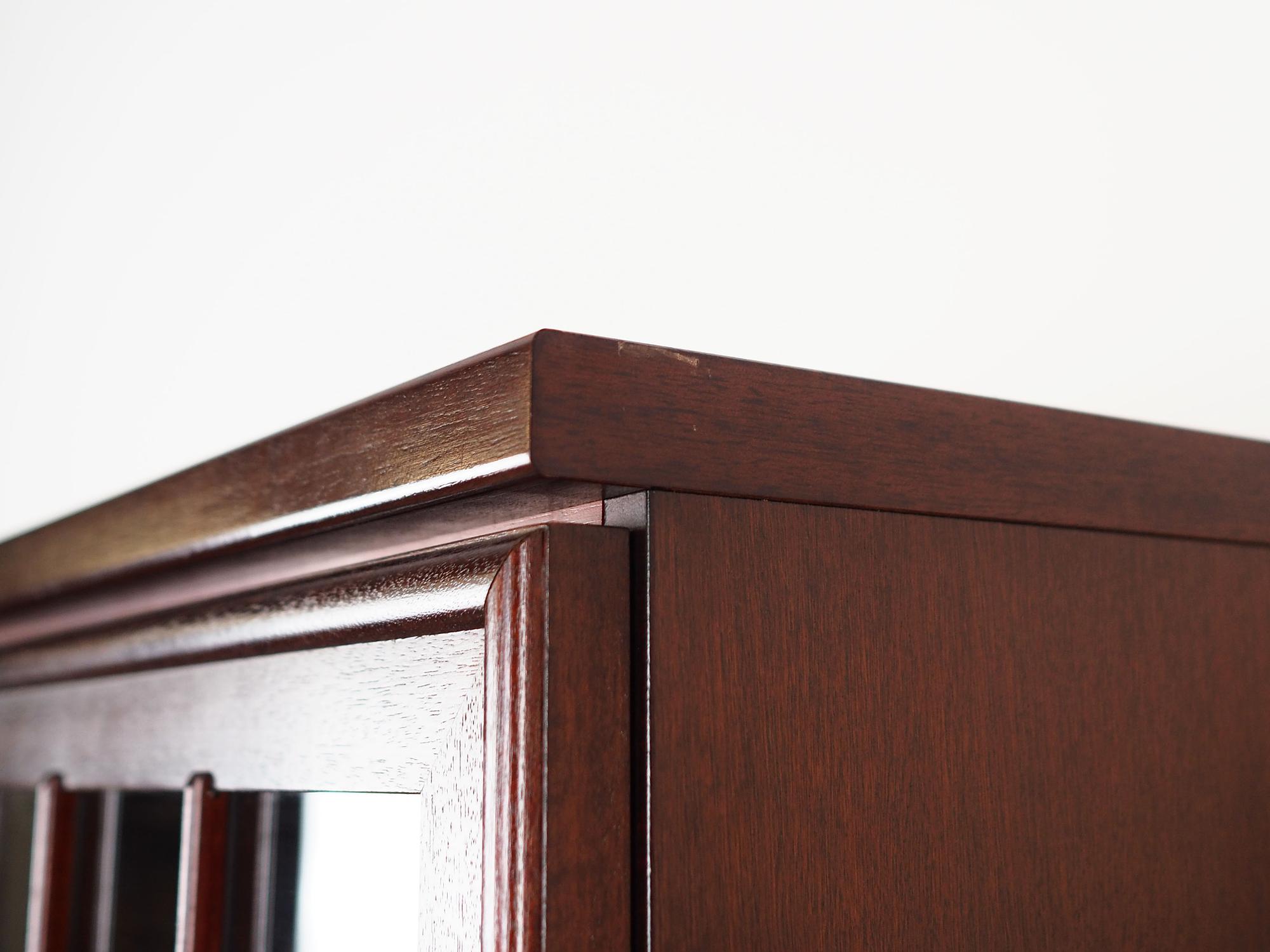 Mahogany showcase 1970 Jahre 10