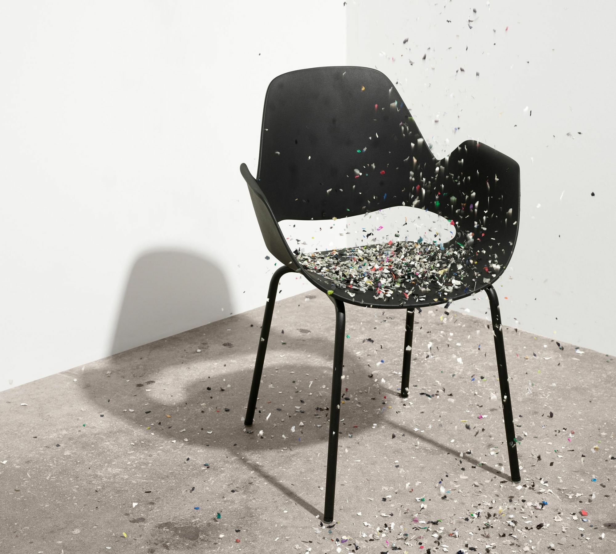 FALK Stuhl Aluminium Pulverbeschichtet Kunststoff Schwarz 3