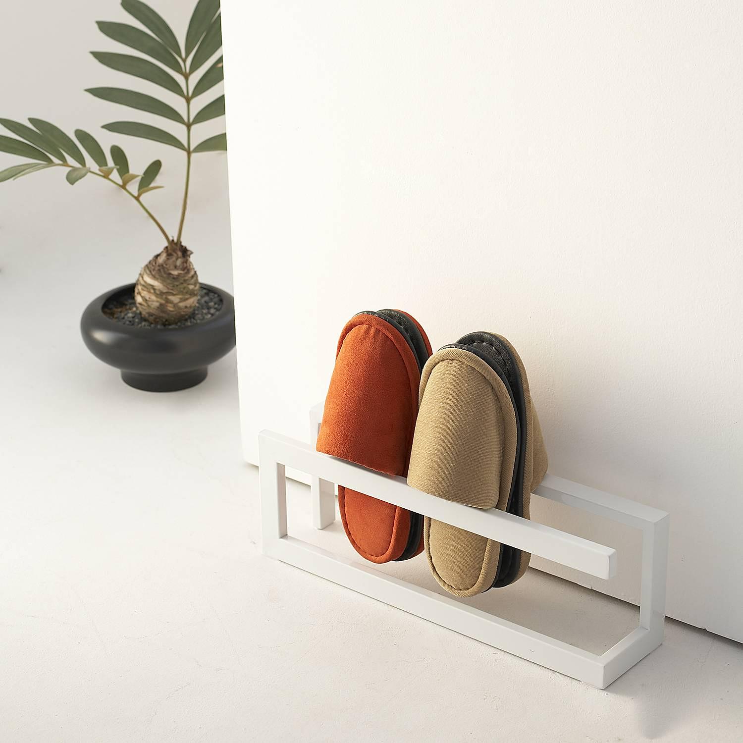 Schuhregal Line Stahl Weiß 0