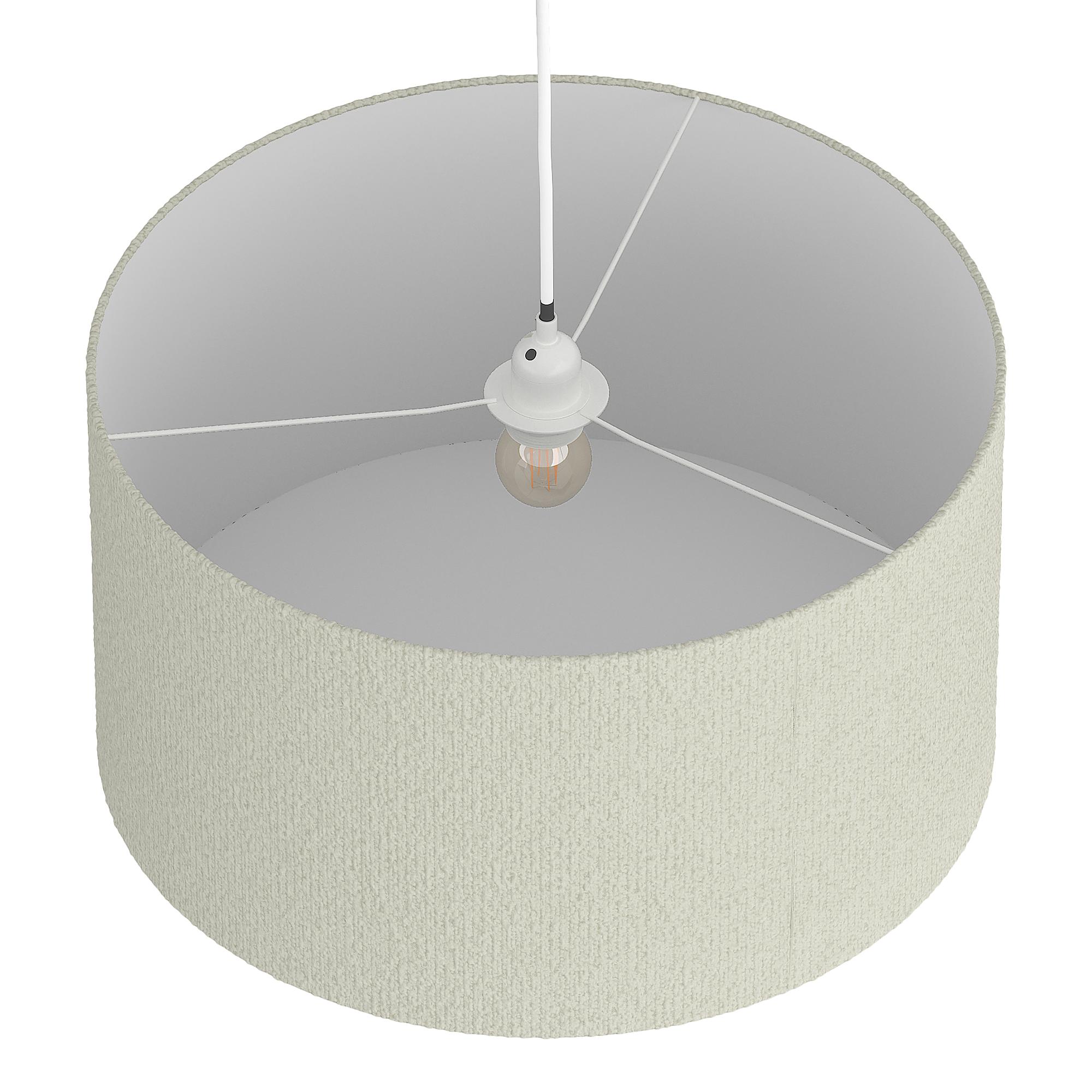 Pendant light Yaro iron linen 1-light beige 40 cm 3