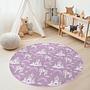 Unicorn children's rug Multicolored Ø120cm 0