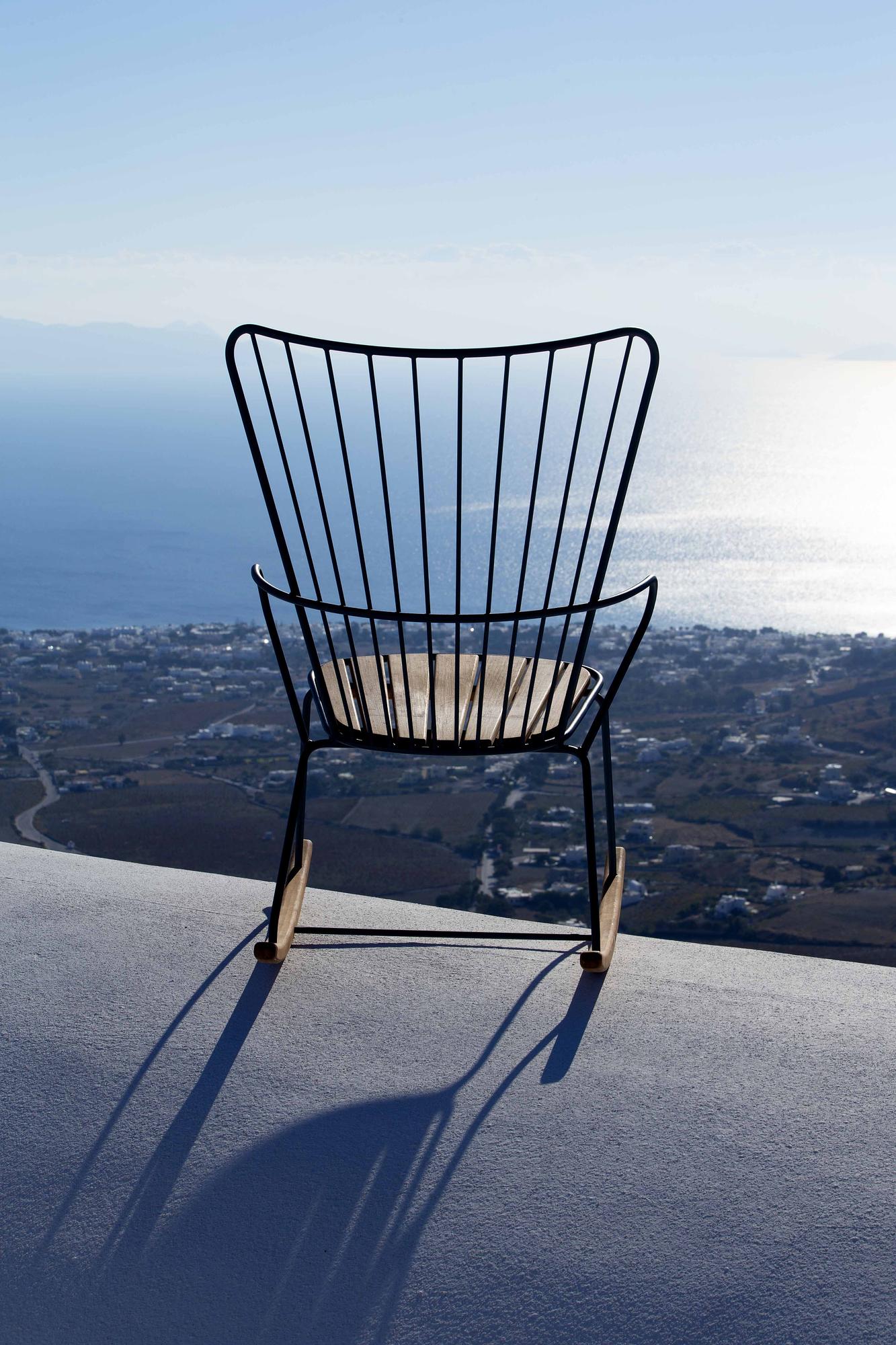 PAON Schaukelstuhl Blau 2