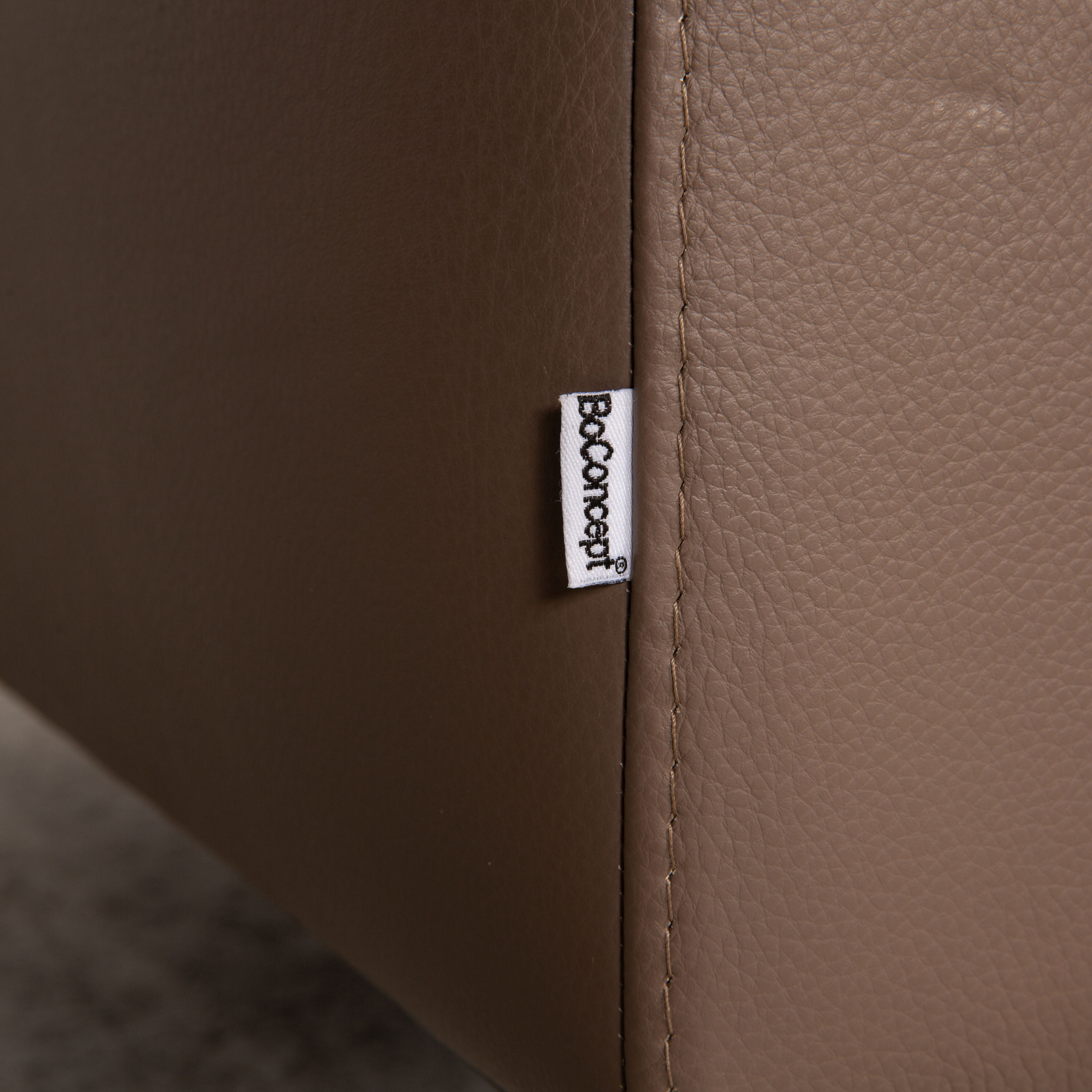 Zürich Sofa 2-Sitzer mit Funktion Leder Taupe 5