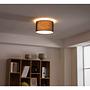 Summa Ceiling light Cotton fabric Iron 2-bulb 2