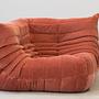 Togo Corner Sofa Cord Coral 0