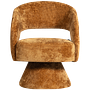 Ebba Drehsessel Chenille Braun 2