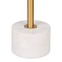 Side table Lecco steel marble white 41x58cm 4