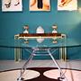 Nomos Dining Table Glass 1986 ø150cm 7