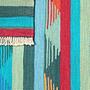 Kilim Gashgai Teppich Blau 4