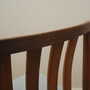 2x Vintage Stuhl Teakholz Textil Braun 1970er Jahre 6