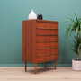 Vintage chest of drawers Teak wood Brown 1970s 2
