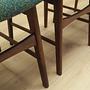4x Sedia da pranzo in legno di teak anni '70 9