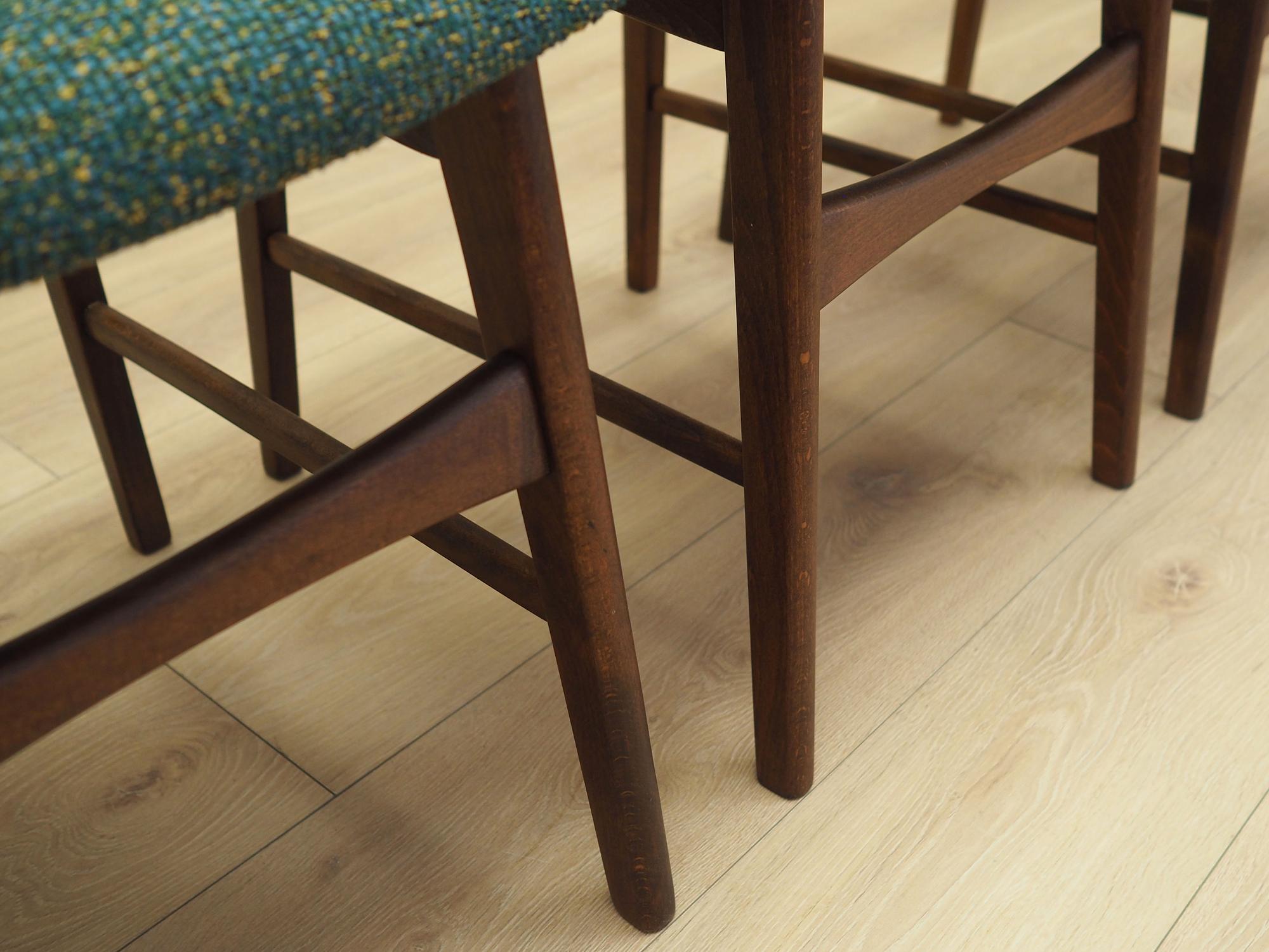 4x Dining chair teak 1970s 9