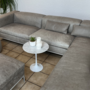 Sofa, Hocker & Pouf Leder Edelstahl Grau 1