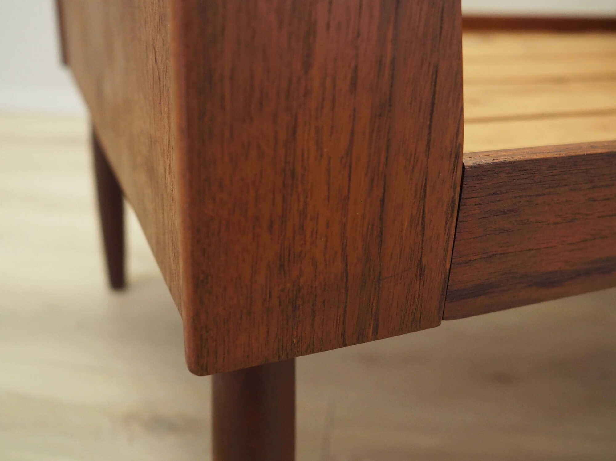 Vintage Bed Teak Wood Brown 1970s 7