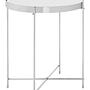 Allure Round Side Table Mirror Glass Silver 0