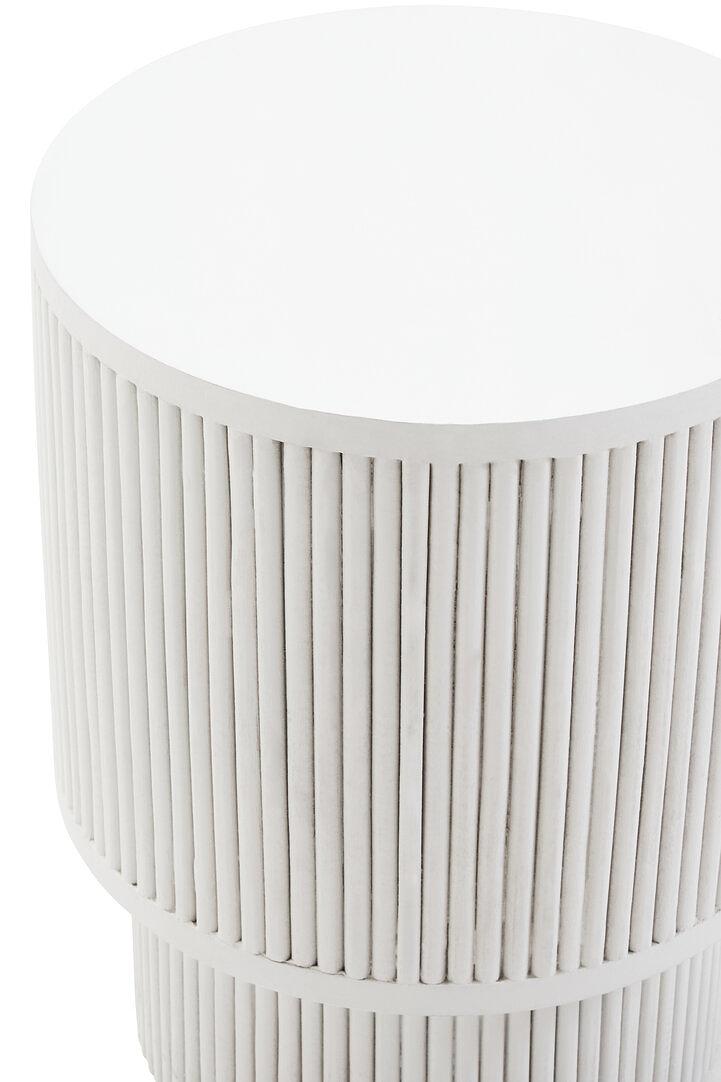 Walsa Side Table Mango Wood White 3