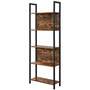 Regal Metall Holz Braun 0
