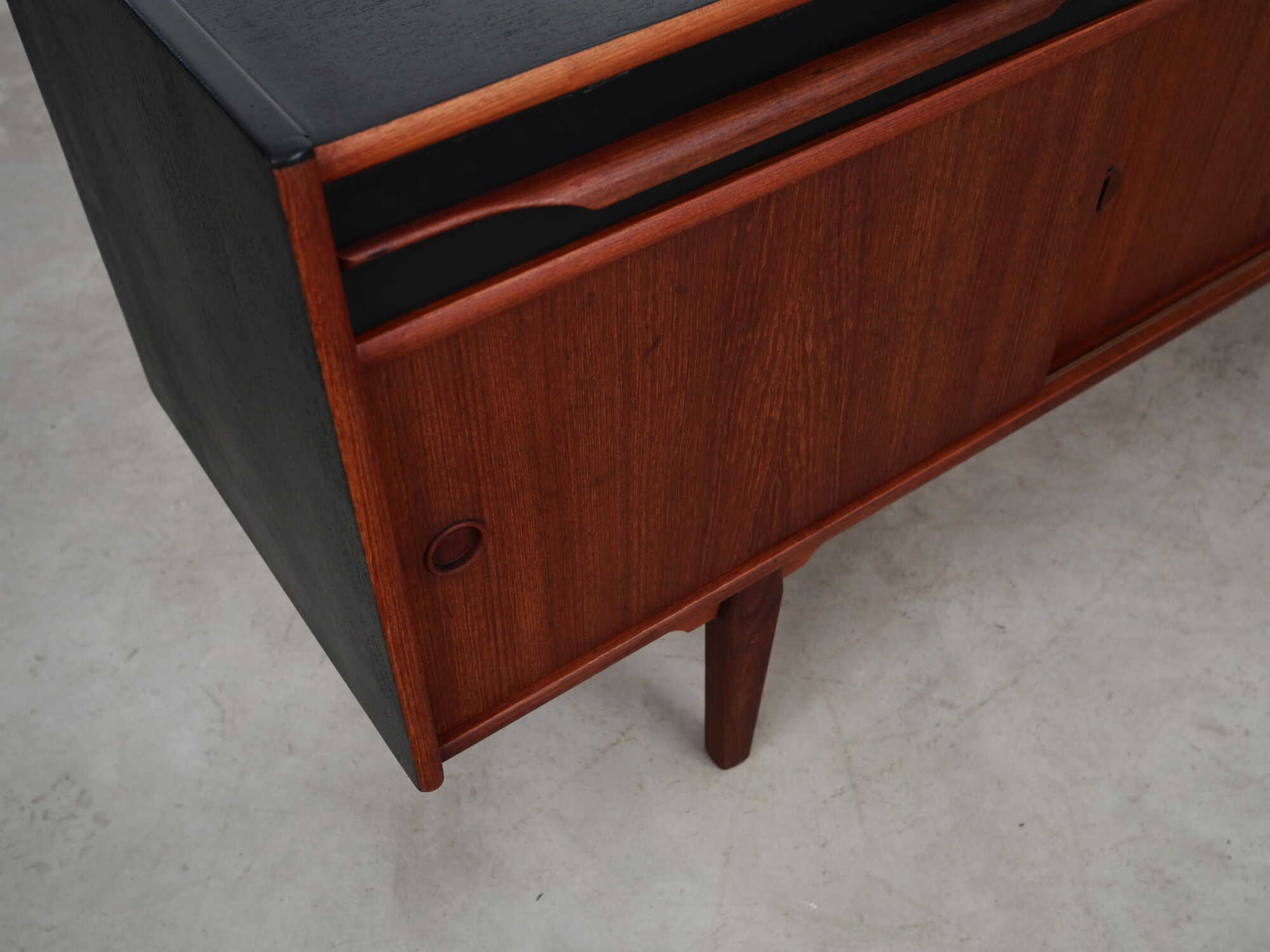 Vintage Sideboard Teakholz Braun 1970er Jahre 9