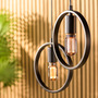 Pendant Light 3-Light Metal Black 3