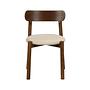 Dining chair TARO set of 2 Beige Brown 1
