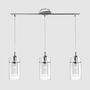 Pendant lamp clear glass 3-light 1