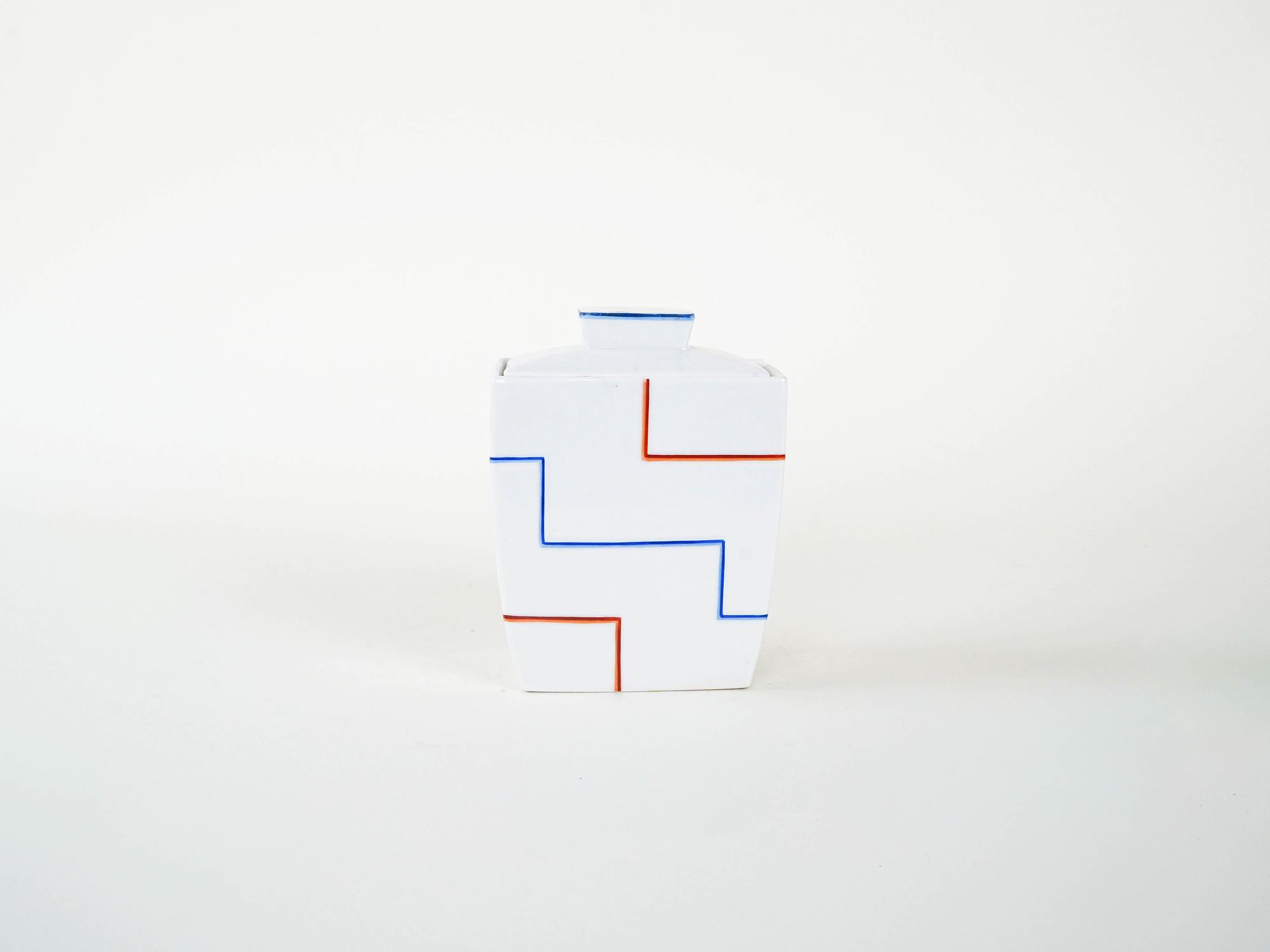 Ceramic vase White 1960s 2