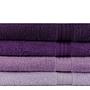 4x Rainbow Bath Towels Cotton Purple 1