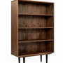 Bücherregal Amerikanisches Nussbaumholz Optik Braun 5