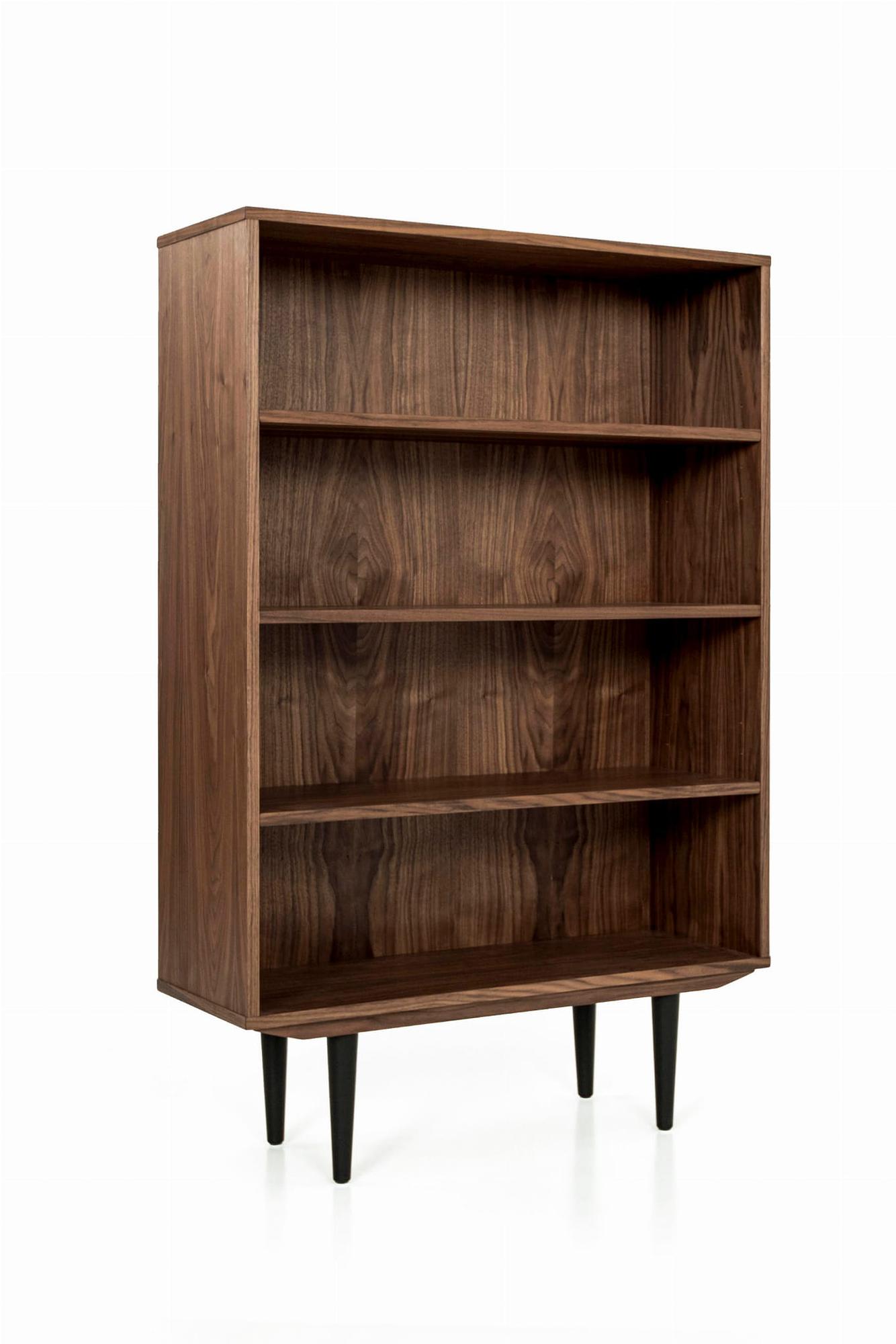 Bücherregal Amerikanisches Nussbaumholz Optik Braun 5